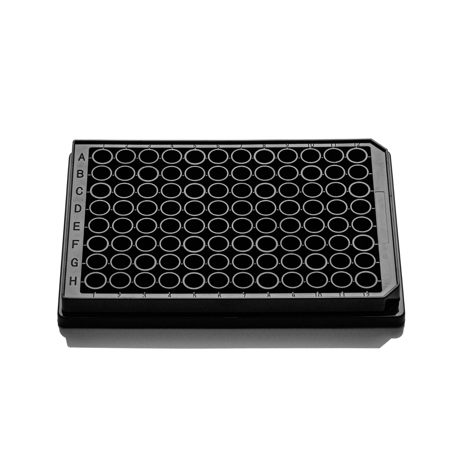 11514 96孔细胞培养板,黑色框,透明平底（11514）